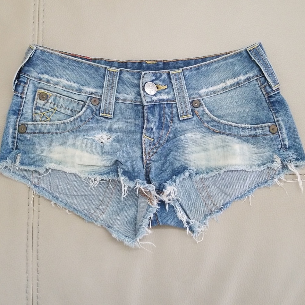 True religion hot short denim pants (good conditio